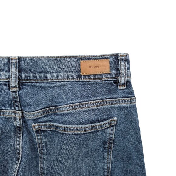 DL1961 Patti Straight Ankle Jeans Womens Blue Fisher High Rise Denim Size 29 - Picture 12 of 13